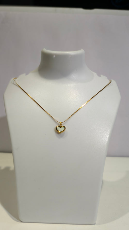 Roopsaj Heart of Gold Pendant Necklace – Minimalist Gold Chain for Women 💛