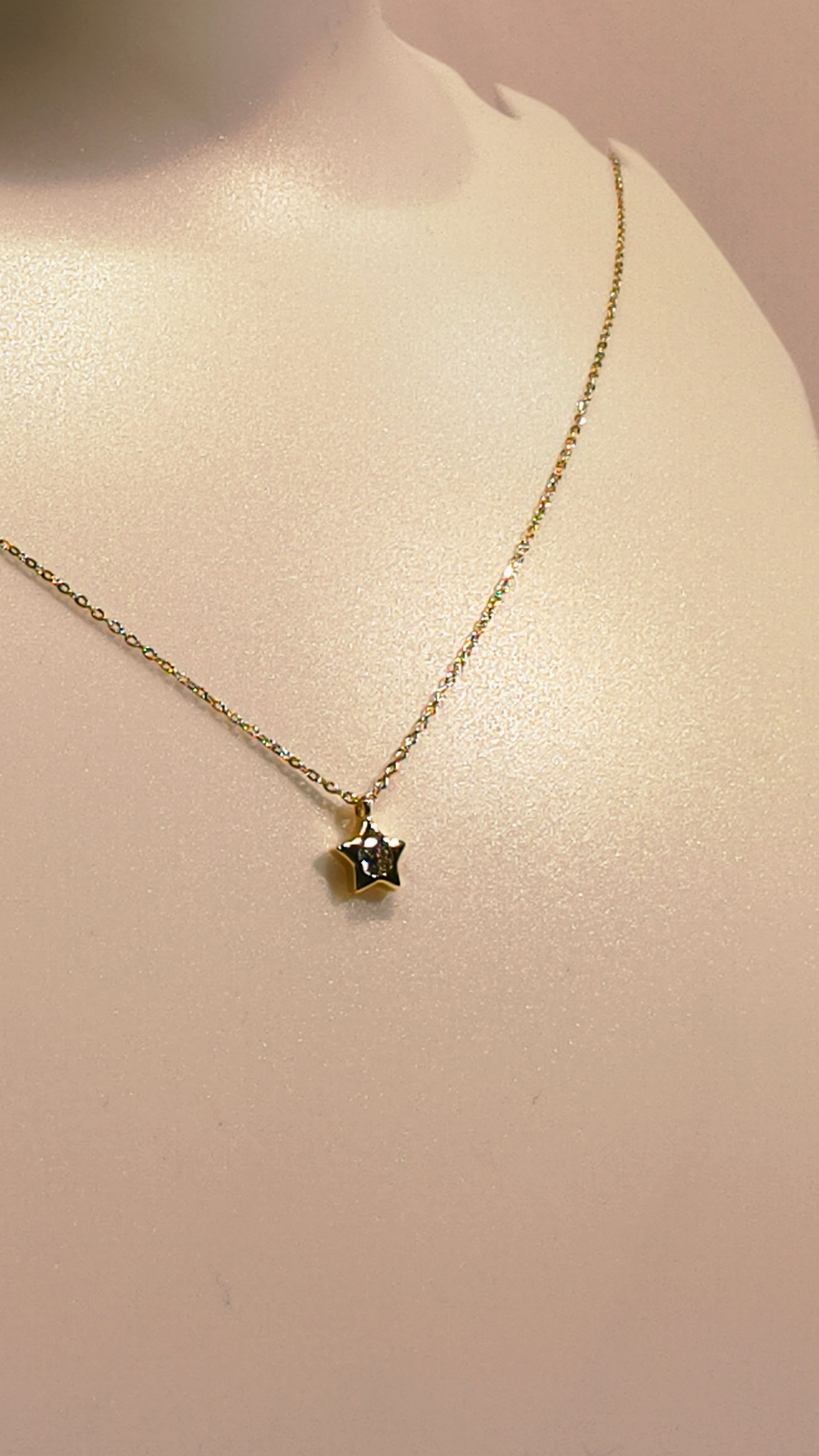 Roopsaj's "Amour" Dainty Gold Heart Pendant Necklace | Sleek Snake Chain