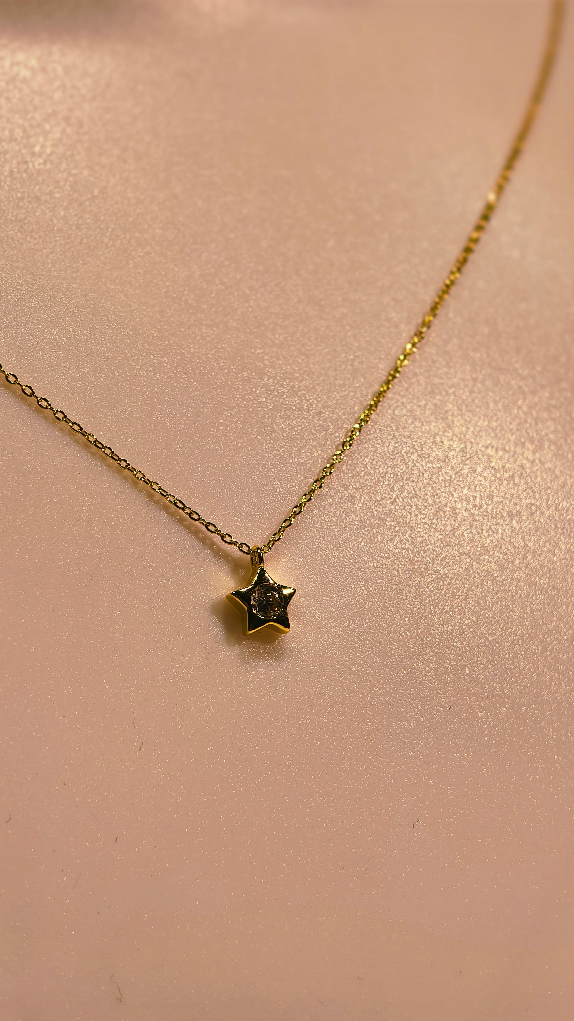 Roopsaj's "Amour" Dainty Gold Heart Pendant Necklace | Sleek Snake Chain